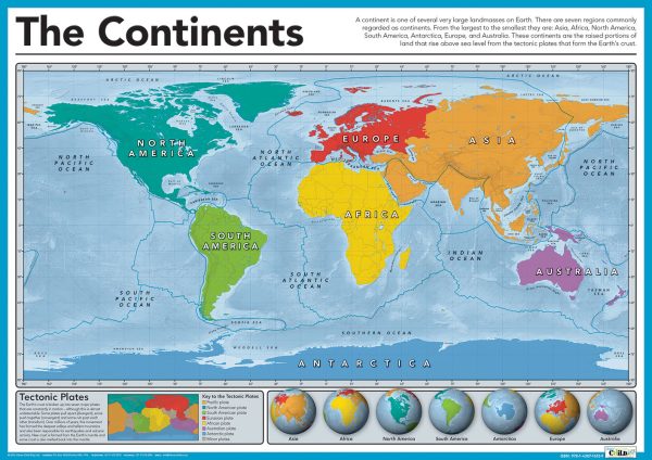 The Continents (showing tectonic plates)