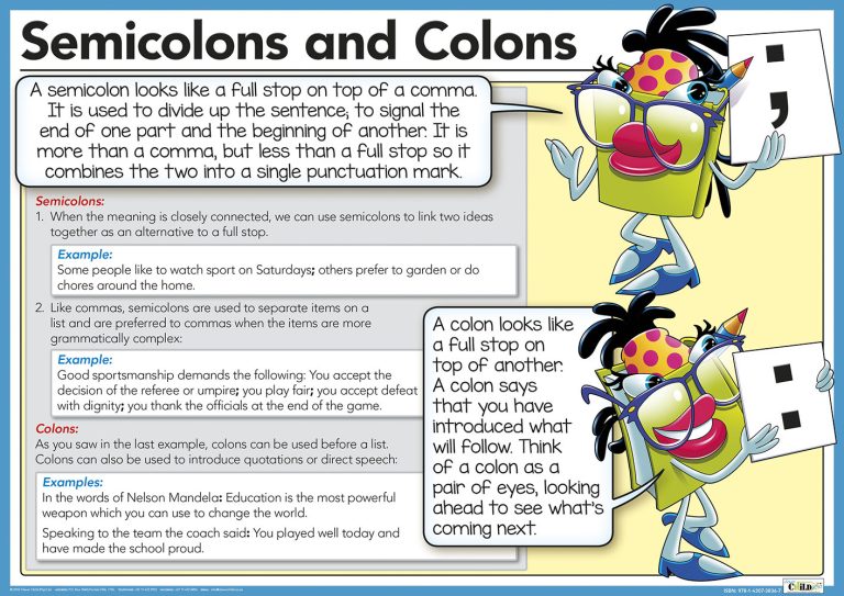 Samicolan Box Semicolons and Colons – Clever Child